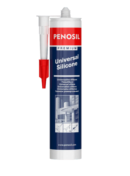 PENOSIL Premium Universal Silicone. Ķīmiski skābi saturošs silikona hermētiķis profesionālai izmantošanai.